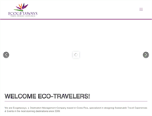 Tablet Screenshot of ecogetawayscr.com
